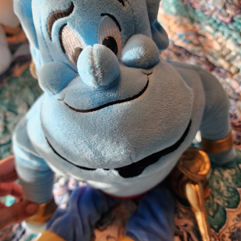 Charming Blue Plush Genie Stuffed Toy